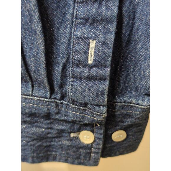 Walt Disney vtg 90s Mickey Minnie Christmas Holiday denim shirt XL - Picture 8 of 12